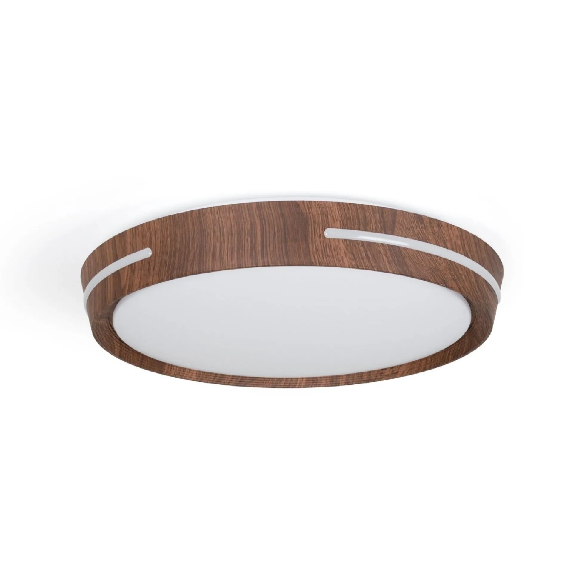 Plafón de techo LED CCT - 24W - Efecto lateral - Color madera Ø40cm