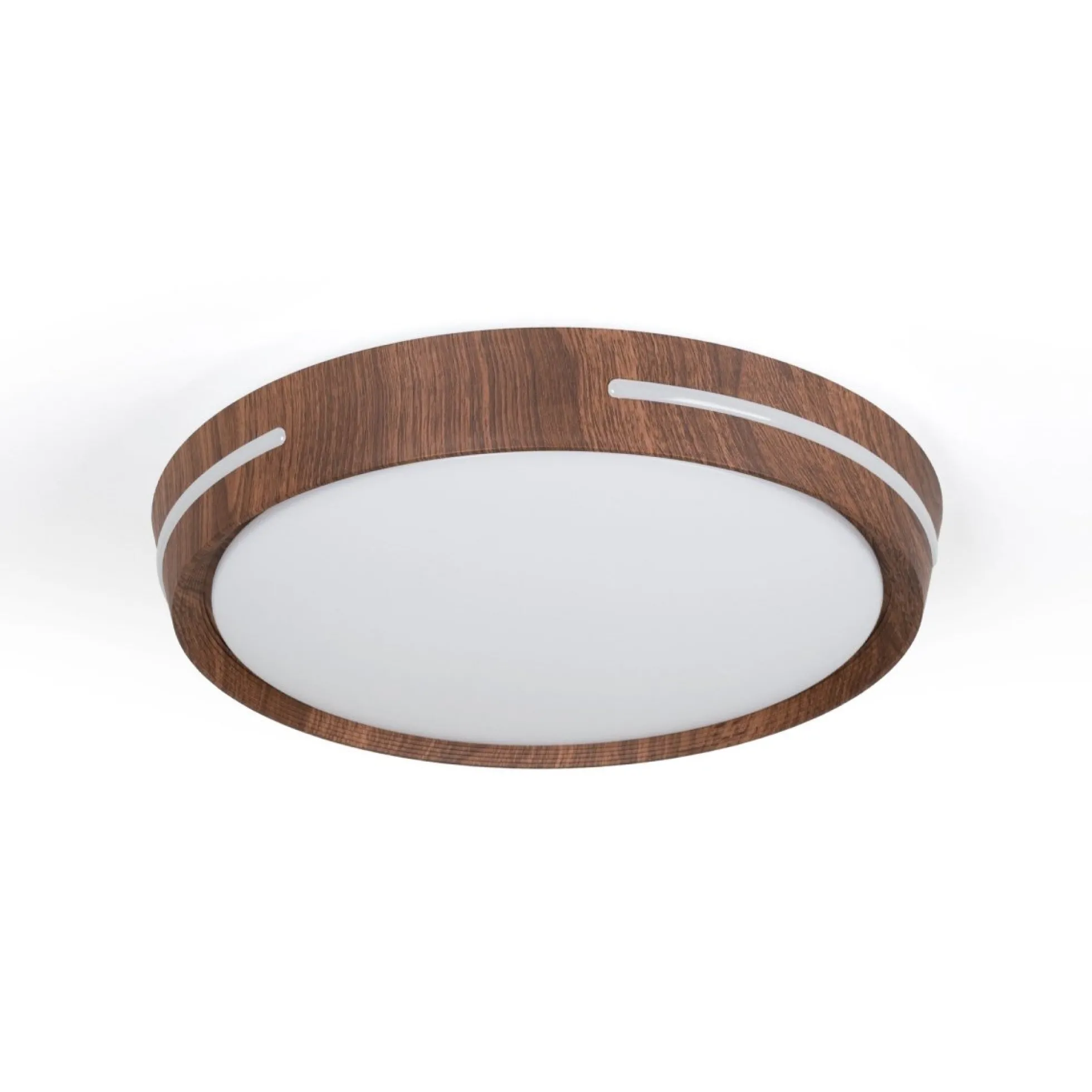 Plafón de techo LED CCT - 24W - Efecto lateral - Color madera Ø40cm
