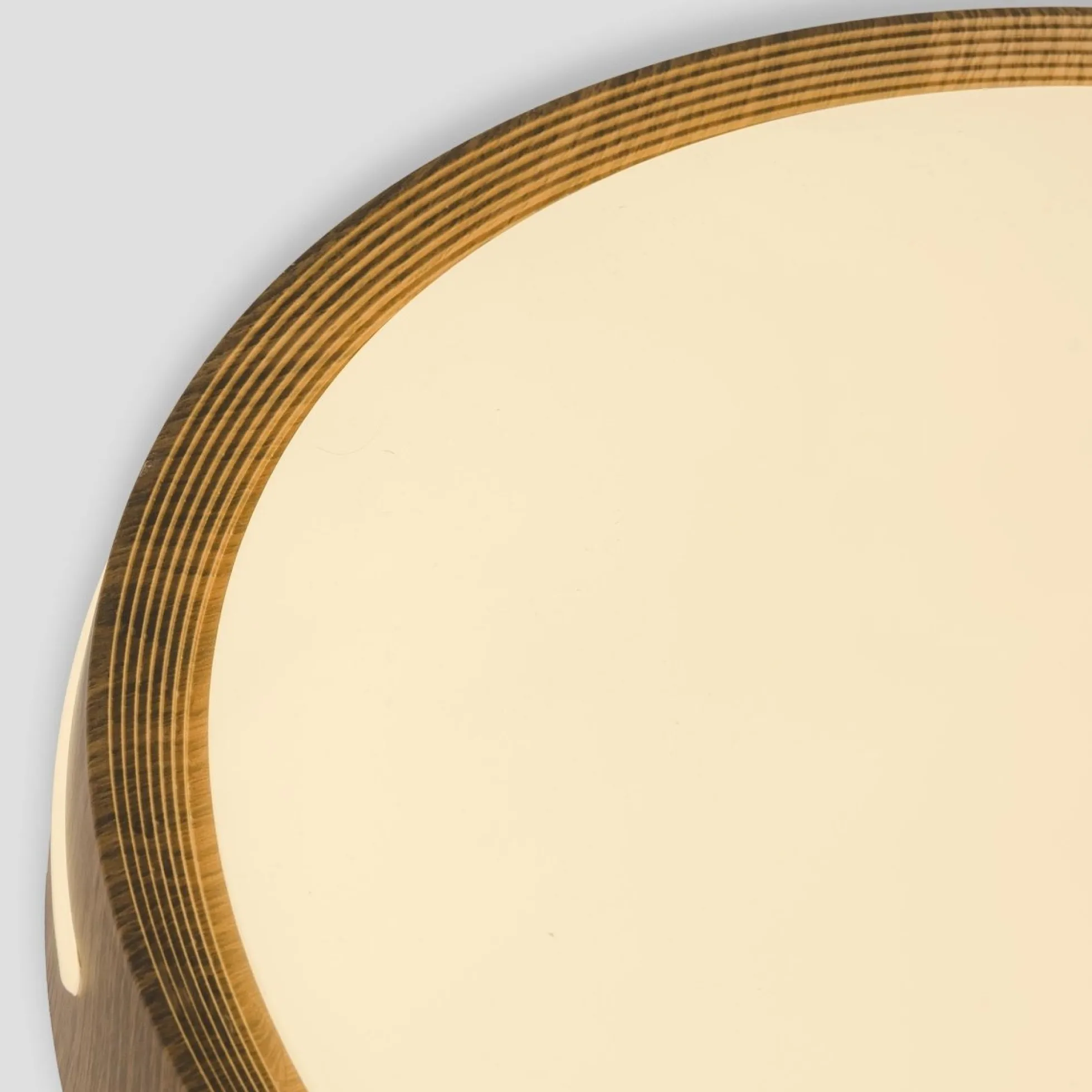 Plafón de techo LED CCT - 24W - Efecto lateral - Color madera Ø40cm
