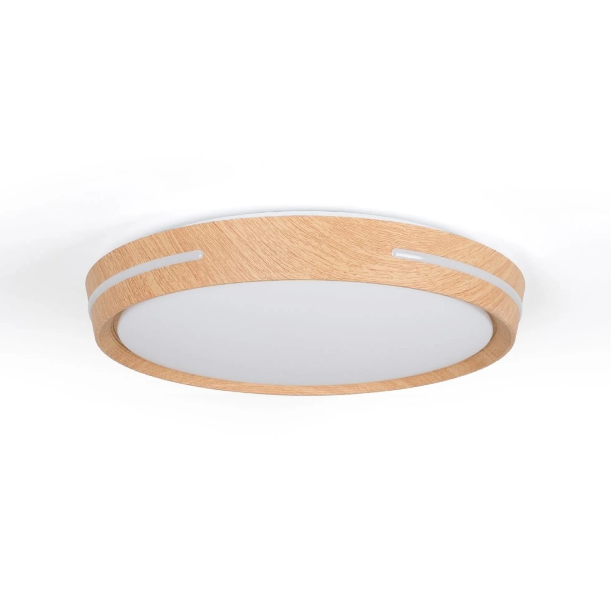 Plafón de techo LED CCT - 24W - Efecto lateral - Color madera Ø40cm