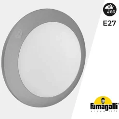 Plafón estanco para techo o pared FUMAGALLI UMBERTA 2x E27 IP66