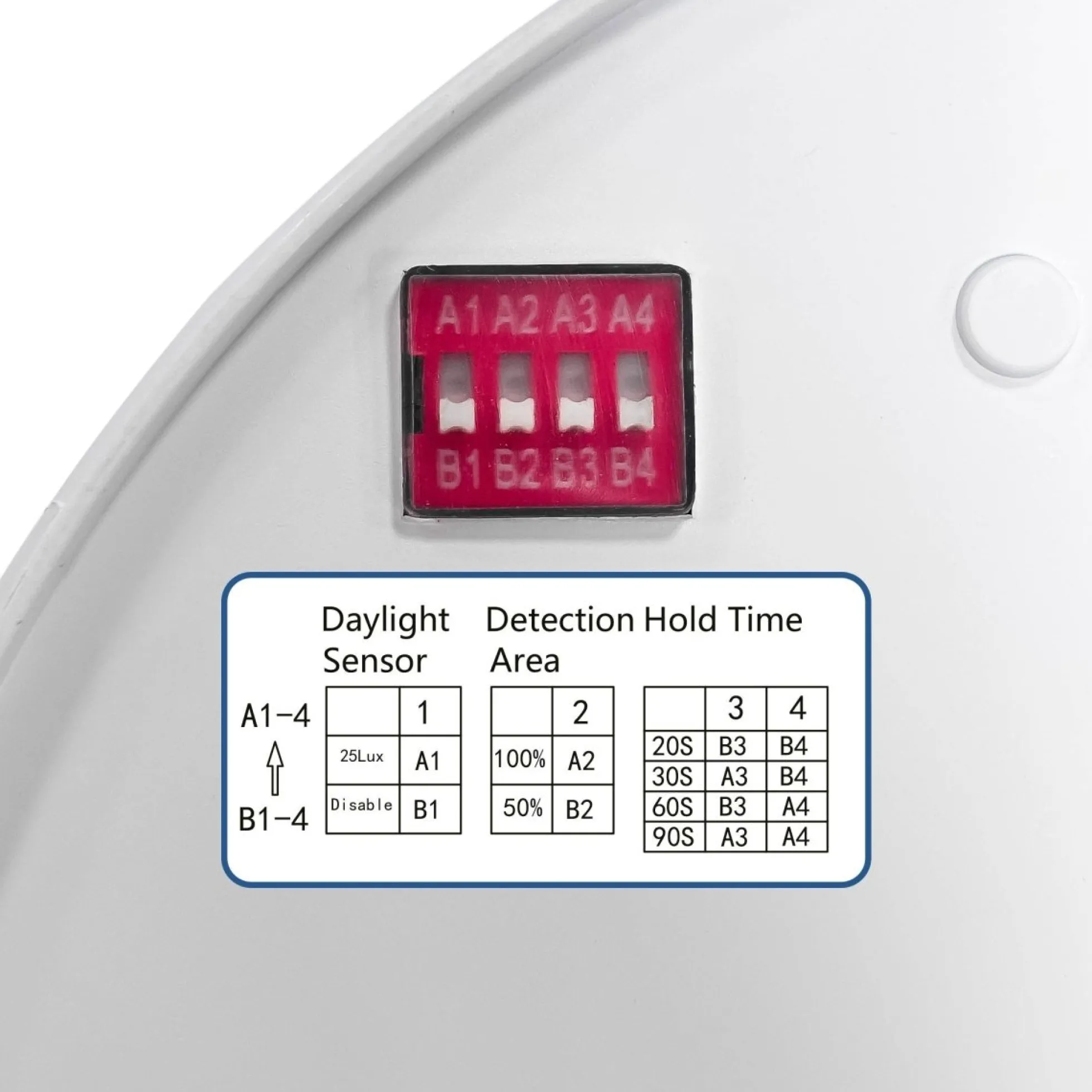 Plafón LED circular con sensor PIR - 18W - Superficie - IP54