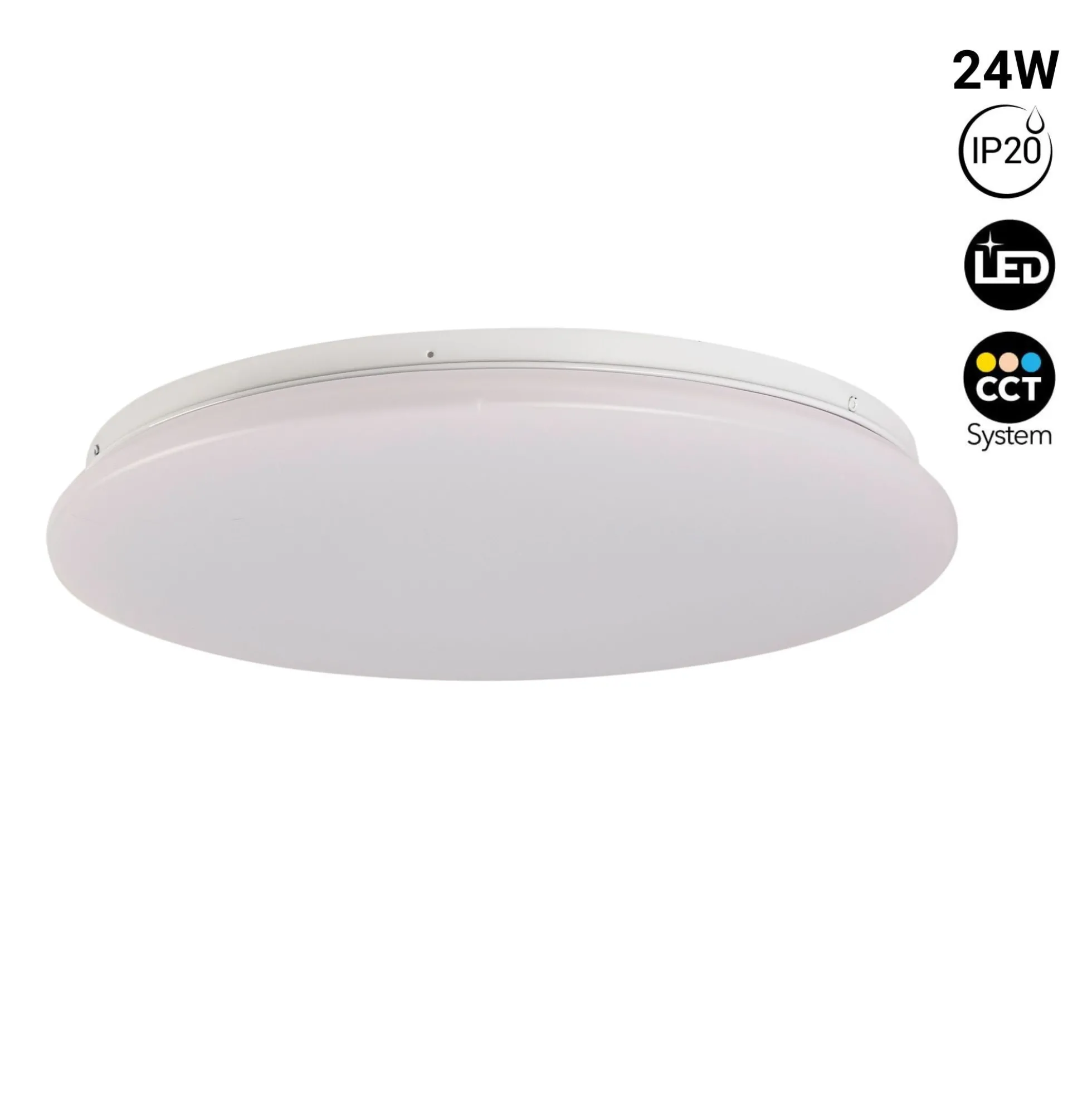 Plafón LED circular de superficie 24W CCT - Ø38cm - 1780lm - IP20