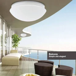 Plafón LED de superficie con sensor para bombilla E27