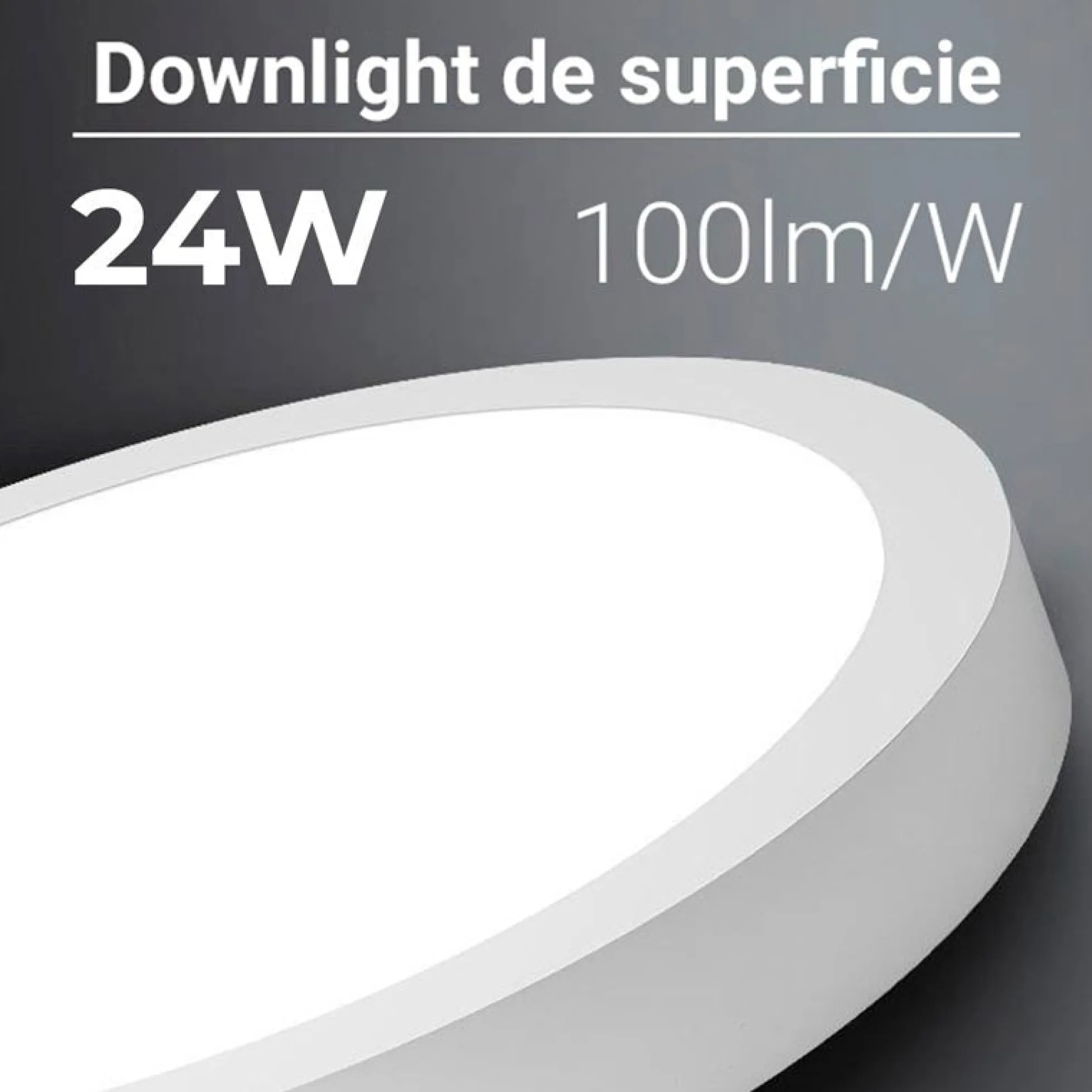 Plafón LED de superficie 24W Alta Eficiencia
