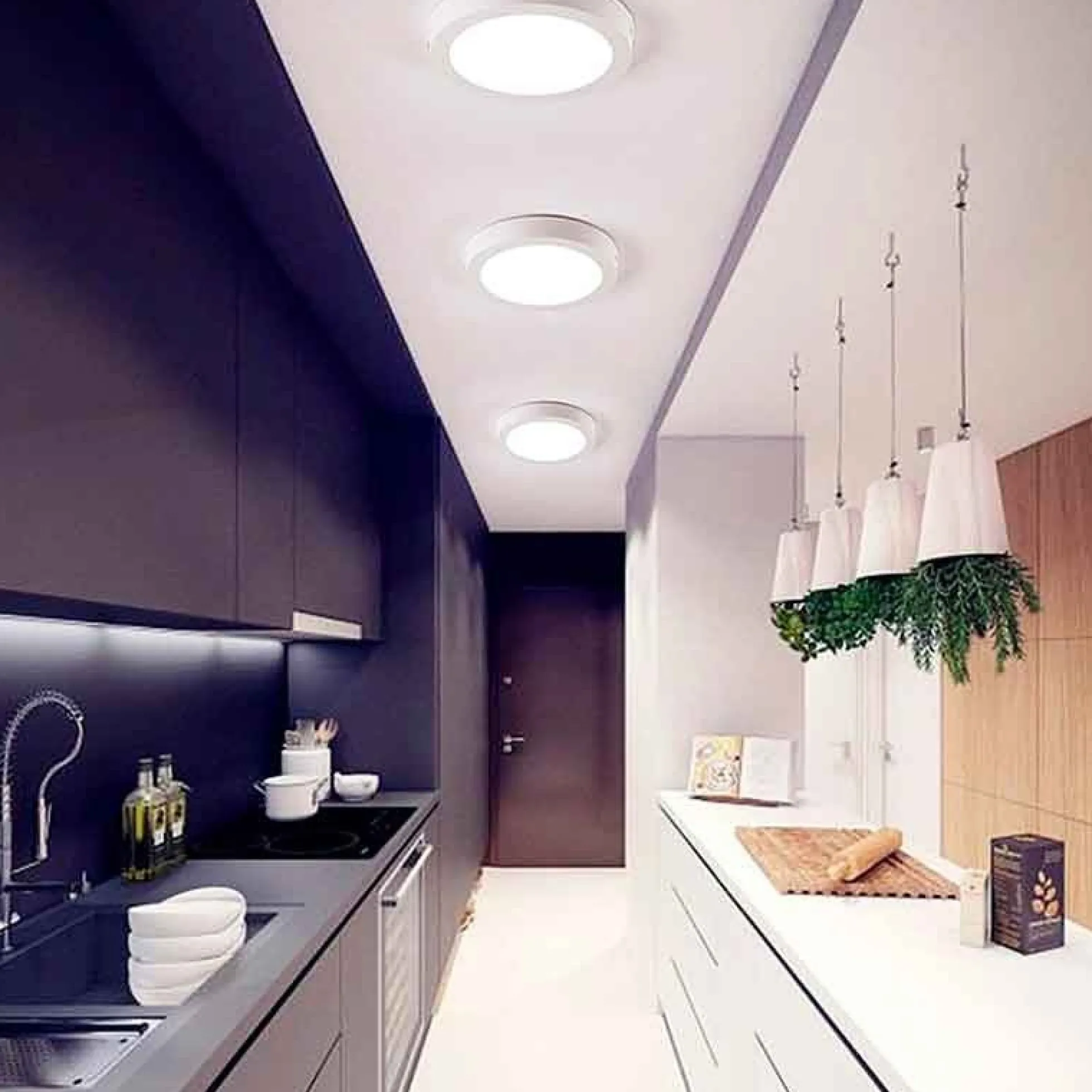 Plafón LED de superficie 6W Alta Eficiencia