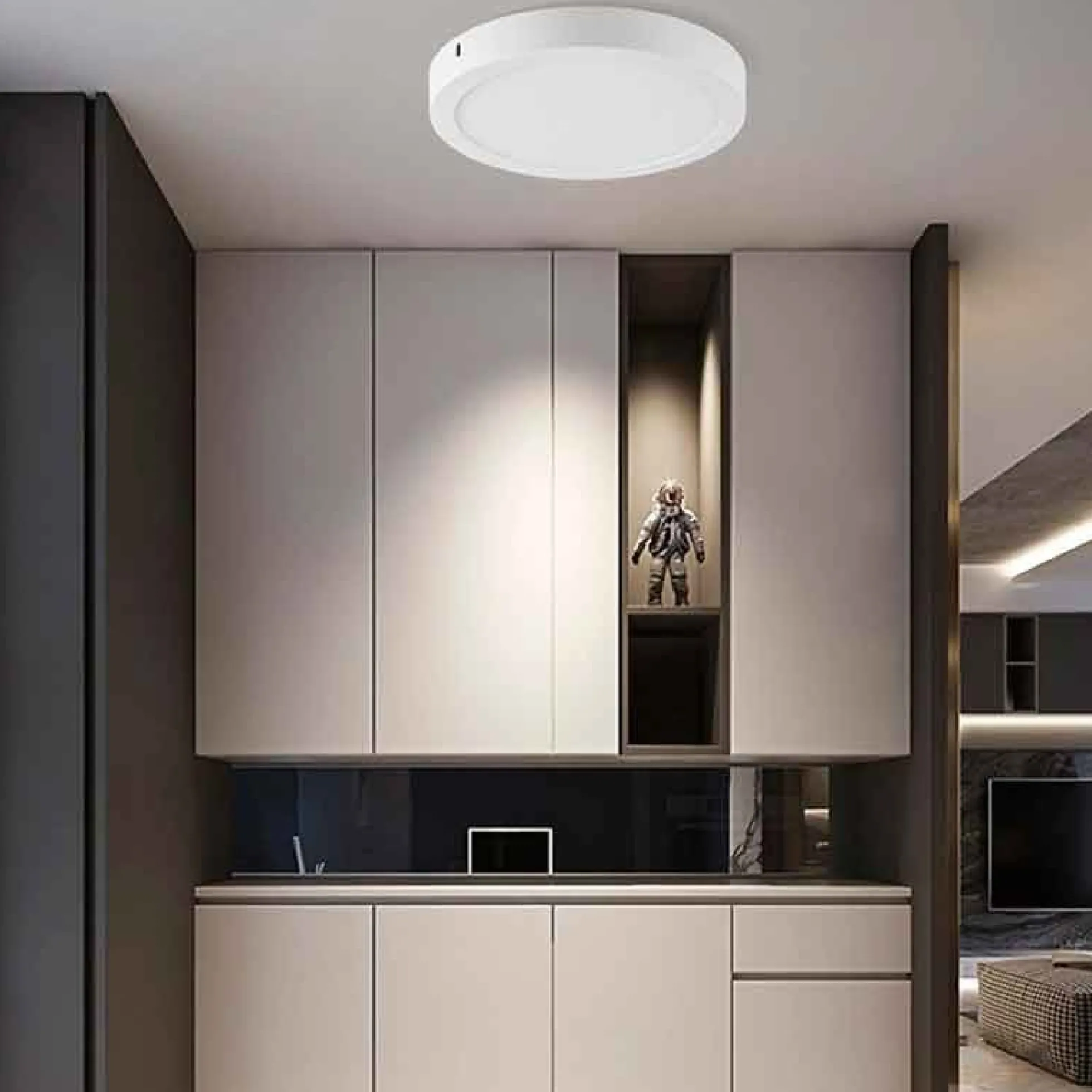 Plafón LED de superficie 6W Alta Eficiencia