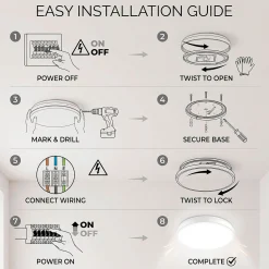Plafón LED de techo - CCT - 17W - CRI80 - IP20