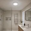 Plafón LED de techo estanco con sensor de movimiento + Luz de emergencia - CCT - Potencia ajustable 12W-16W - Ø31cm - IP65