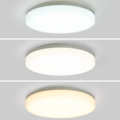 Plafón LED estanco CCT con sensor de movimiento por microondas - 24W - Ø28cm - IP65