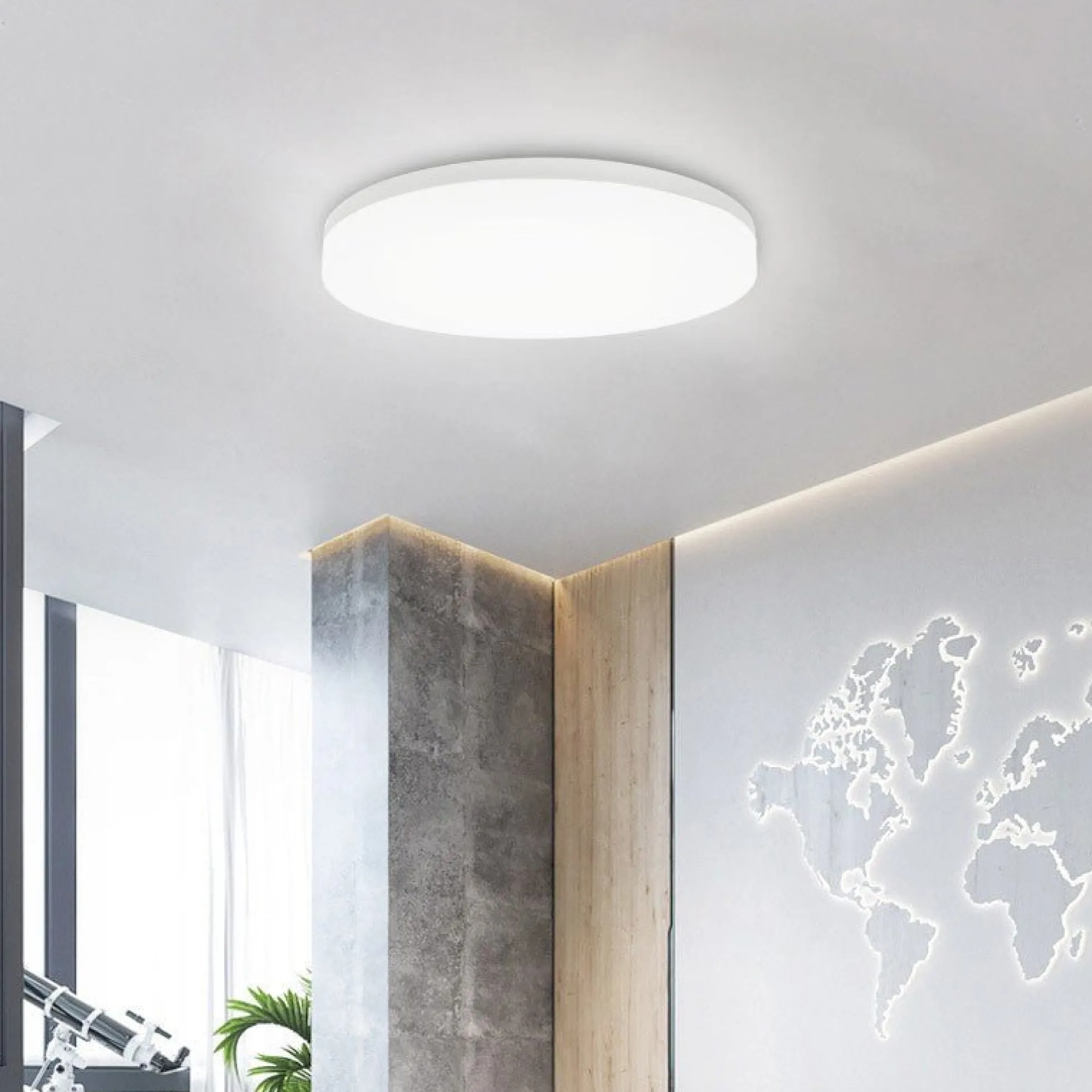 Plafón LED estanco circular blanco 24W CCT - 2400lm - IP65
