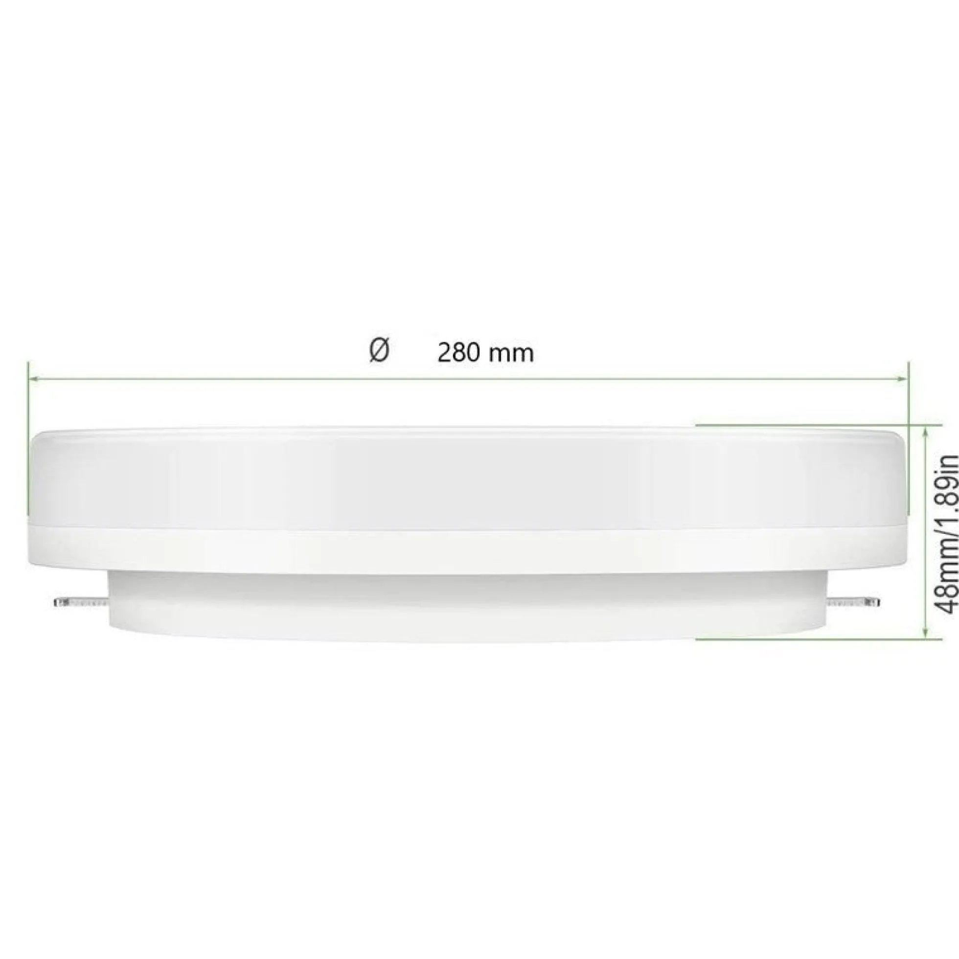 Plafón LED estanco circular blanco 24W CCT - 2400lm - IP65