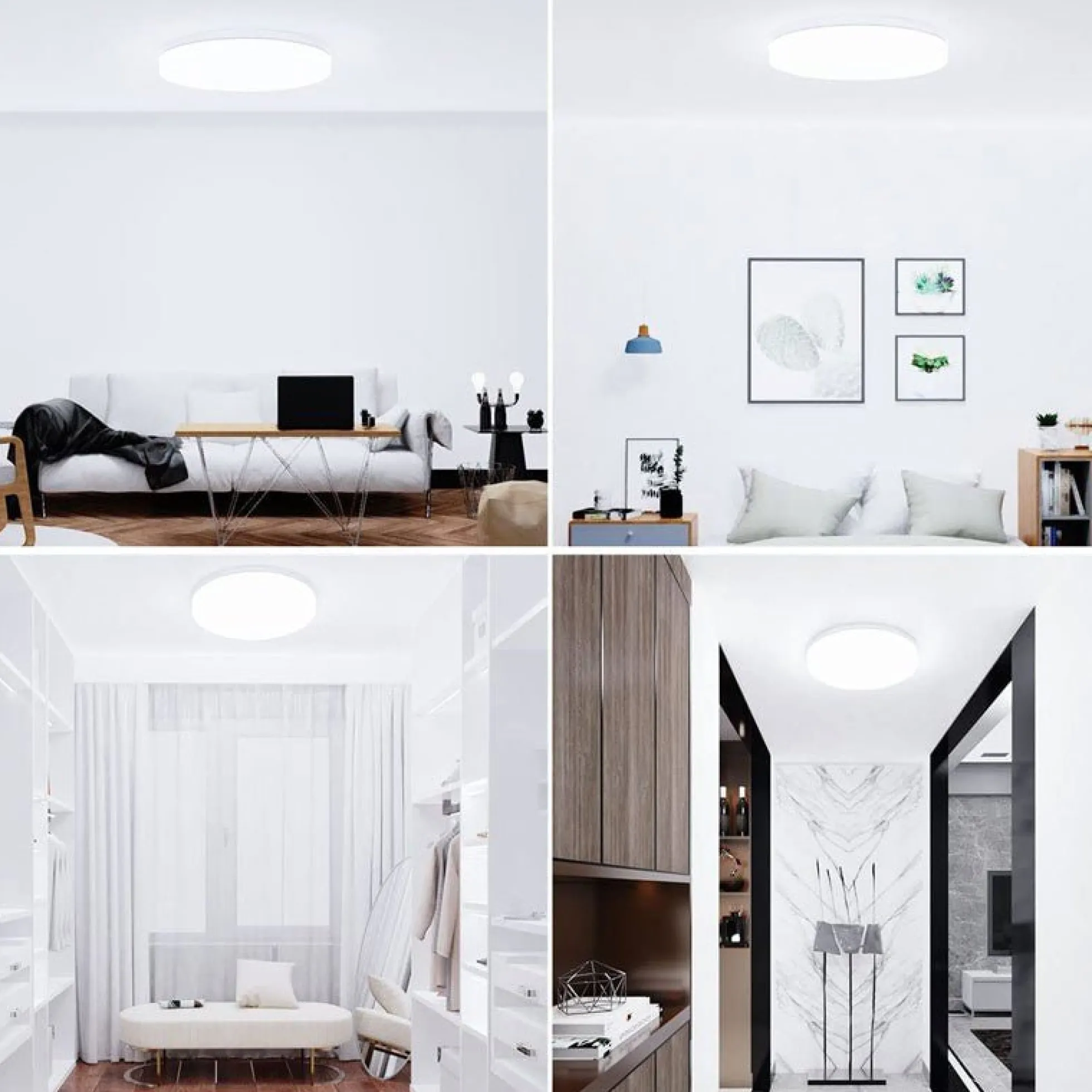 Plafón LED estanco circular blanco 24W CCT - 2400lm - IP65