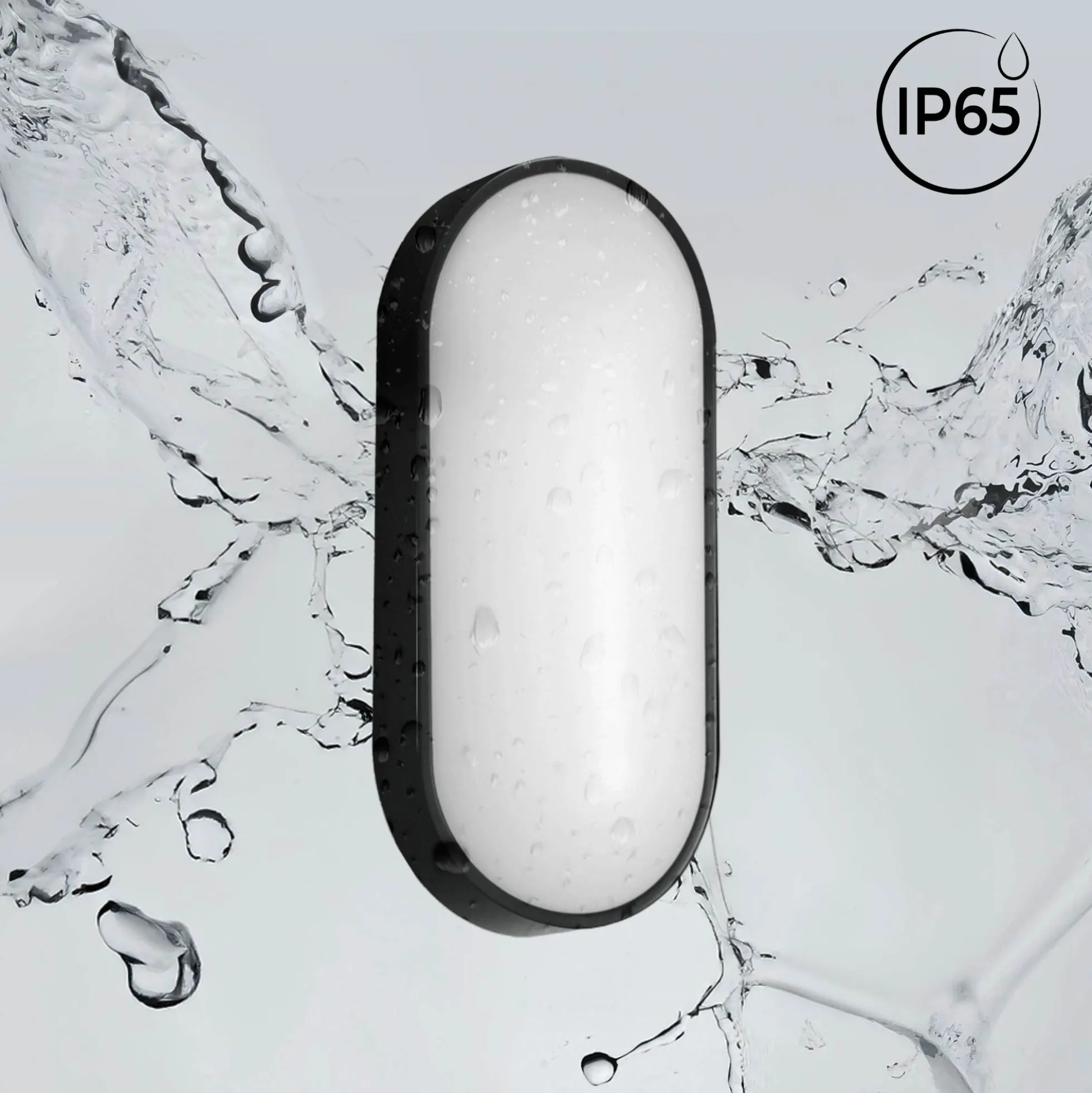 Plafón LED exterior ovalado - 15W - CCT - 1500lm - IP65