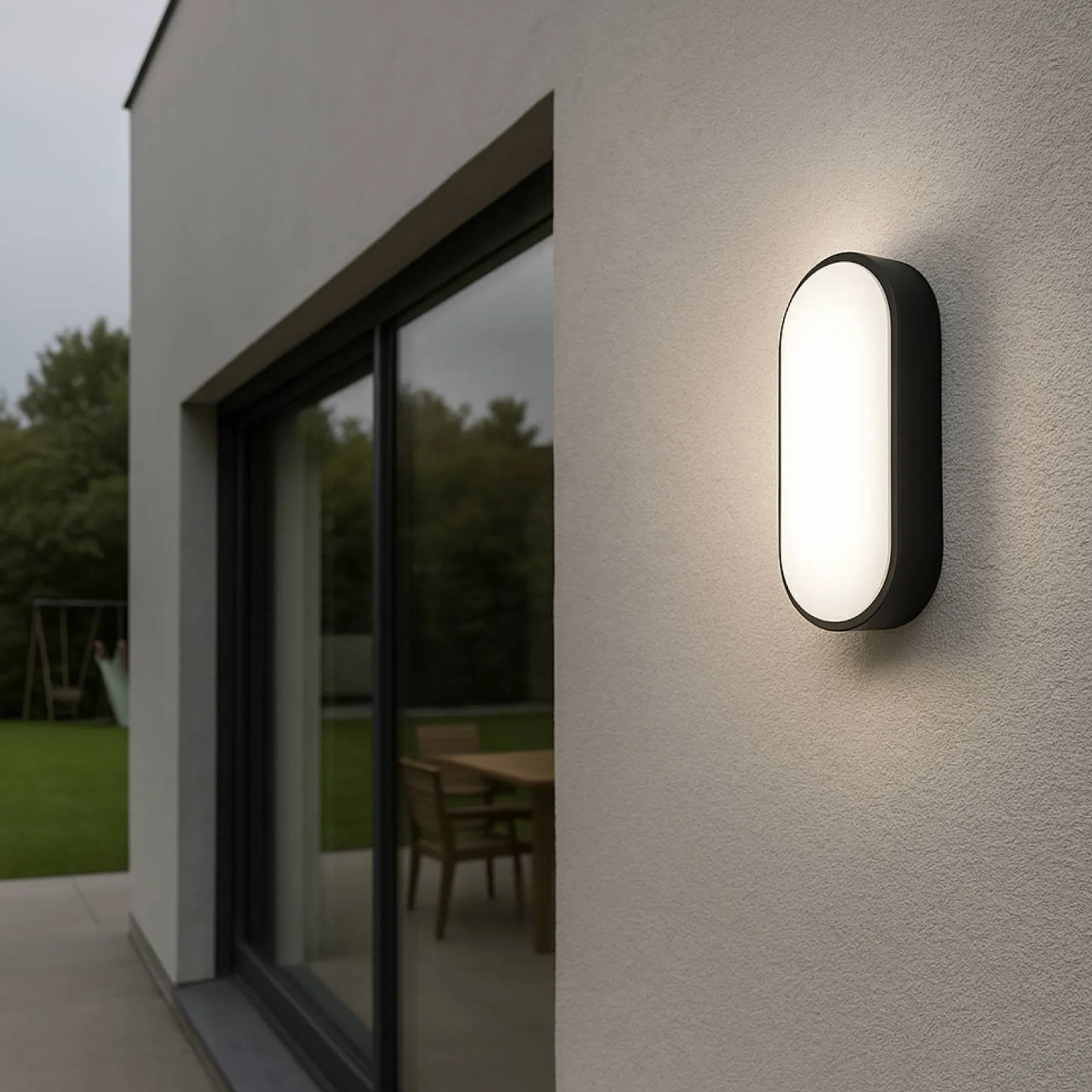 Plafón LED exterior ovalado - 15W - CCT - 1500lm - IP65
