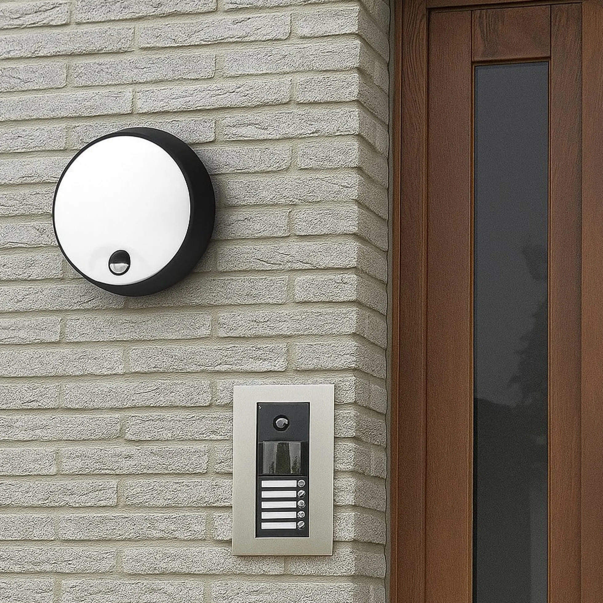 Plafón LED exterior redondo con sensor PIR - 20W - CCT - IP65