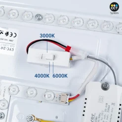 Plafón LED techo CCT 36W - Madera y Policarbonato- ø50cm - IP22