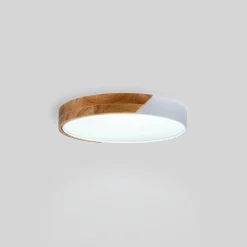 Plafón LED techo CCT 24W - Madera y Policarbonato - ø40cm - IP22