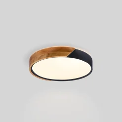 Plafón LED techo CCT 24W - Madera y Policarbonato - ø40cm - IP22