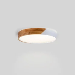 Plafón LED techo CCT 24W - Madera y Policarbonato - ø40cm - IP22