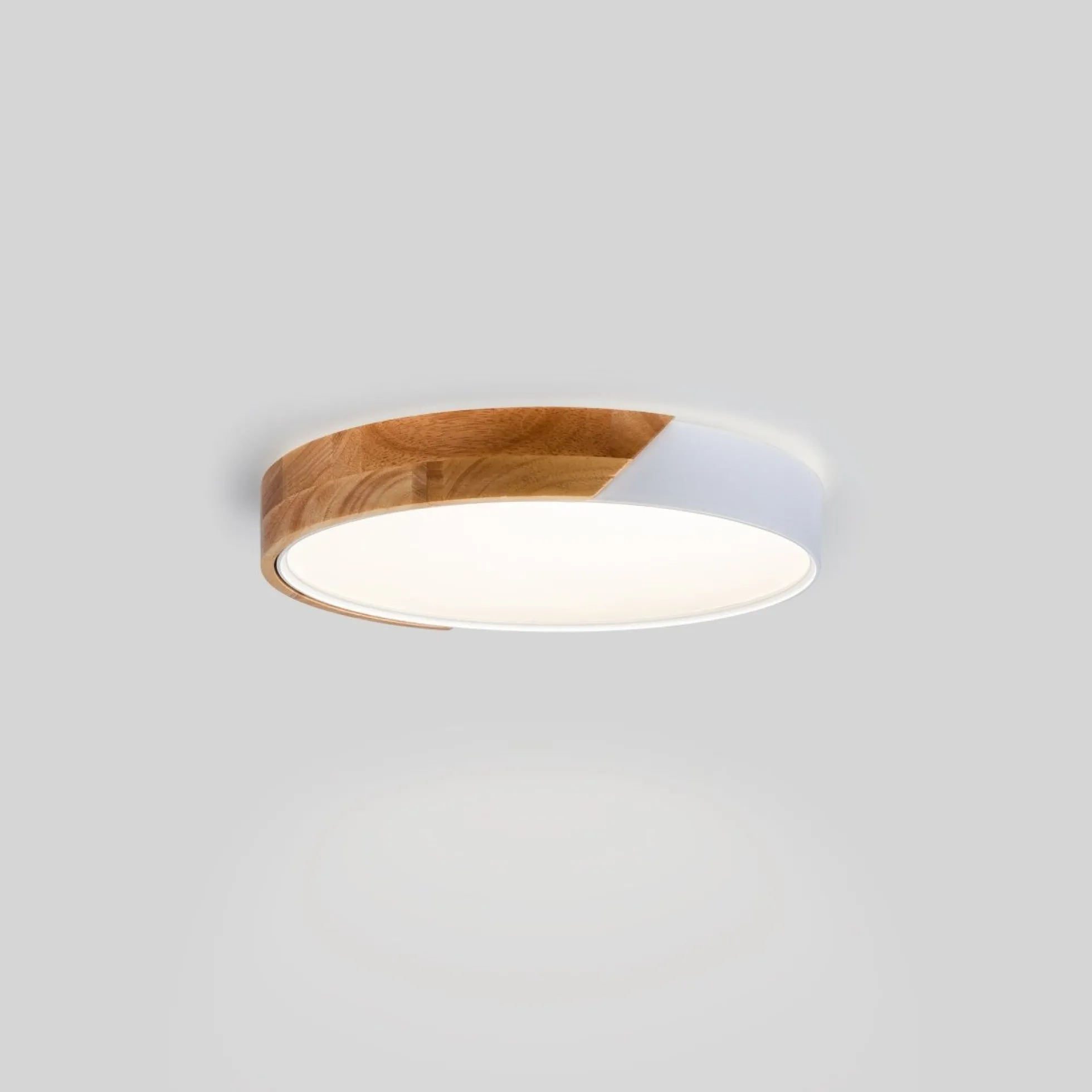 Plafón LED techo CCT 24W - Madera y Policarbonato - ø40cm - IP22