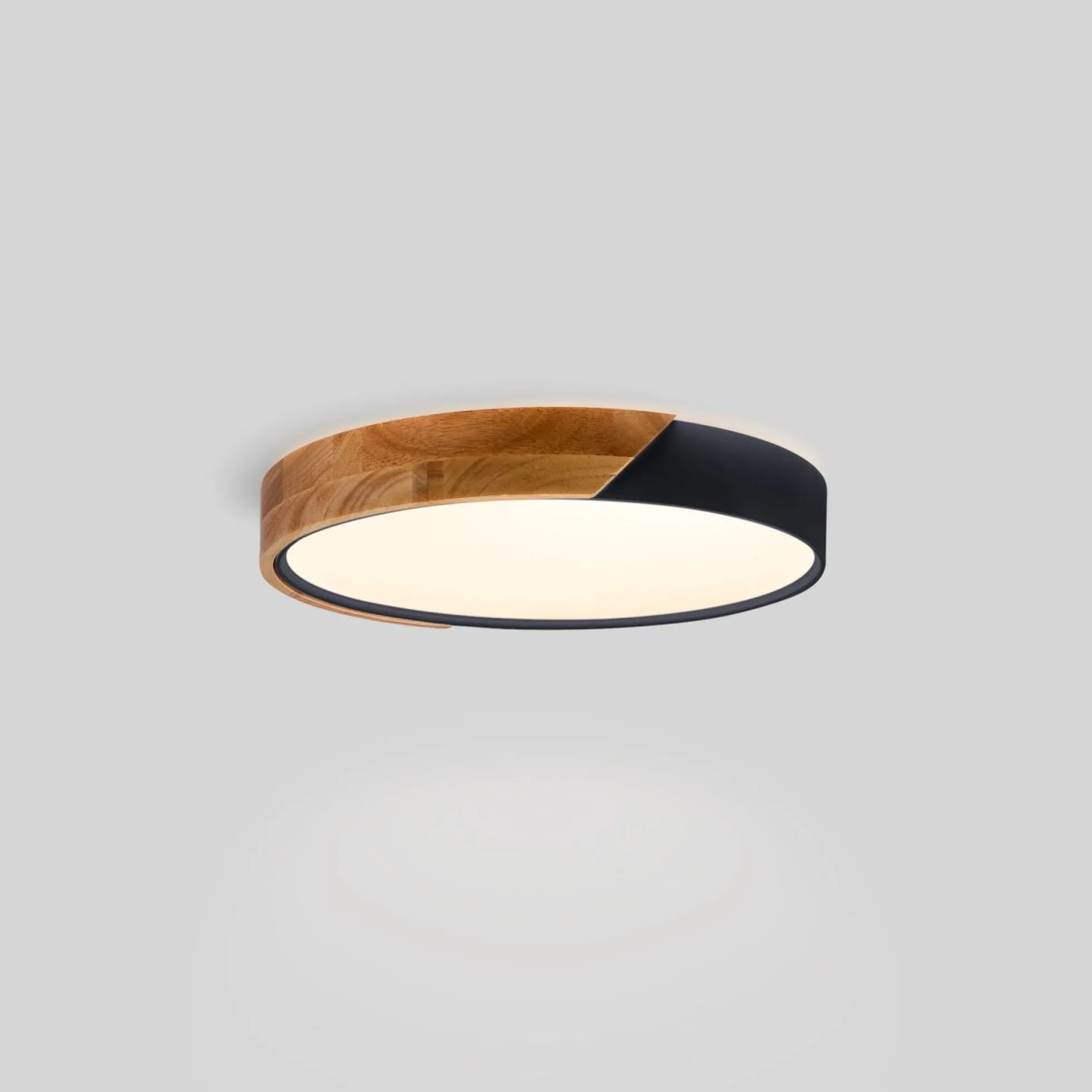 Plafón LED techo CCT 24W - Madera y Policarbonato - ø40cm - IP22