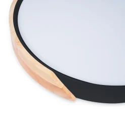 Plafón LED techo CCT 24W - Madera y Policarbonato - ø40cm - IP22