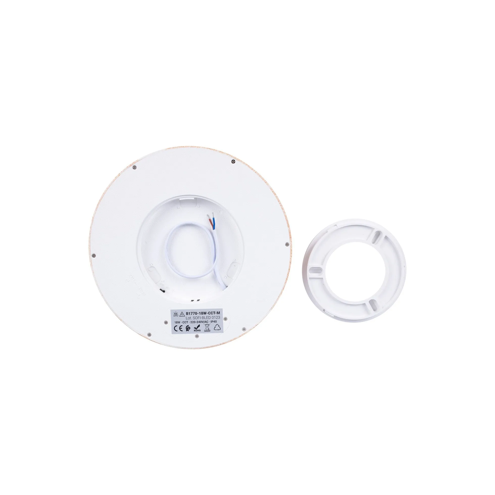 Plafón LED techo circular CCT 18W - IP40