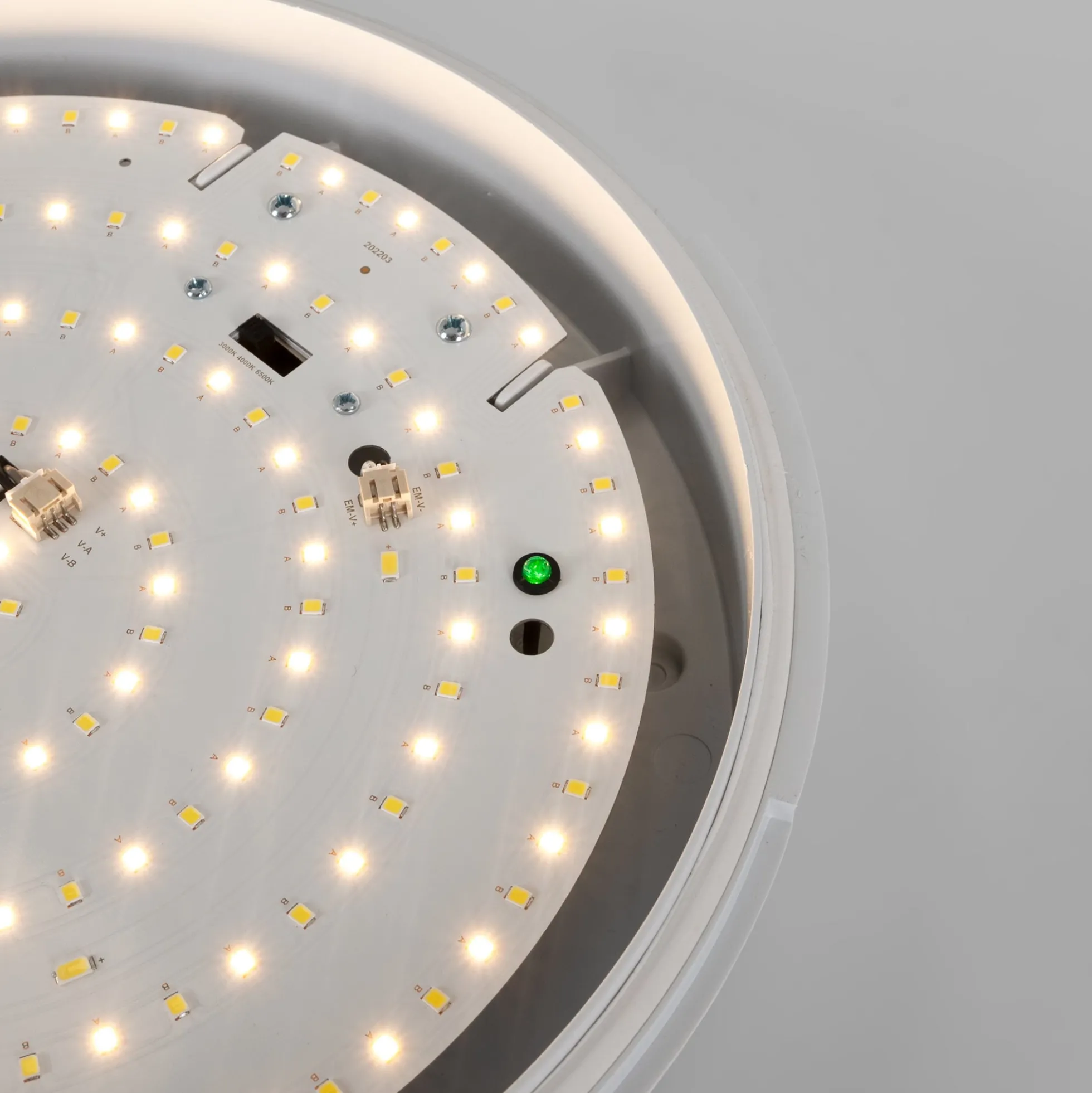 Plafón LED techo estanco / Luz de emergencia - CCT - Potencia ajustable 12W-16W - Ø31cm - IP65