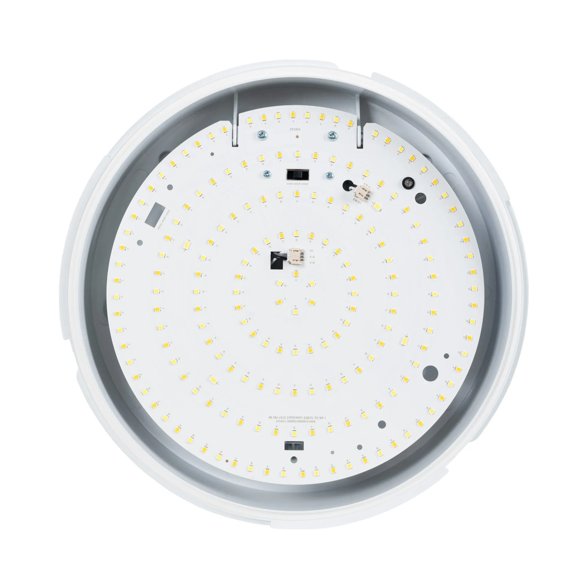 Plafón LED techo estanco / Luz de emergencia - CCT - Potencia ajustable 12W-16W - Ø31cm - IP65