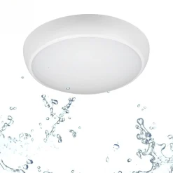 Plafón LED techo estanco / Luz de emergencia - CCT - Potencia ajustable 12W-16W - Ø31cm - IP65