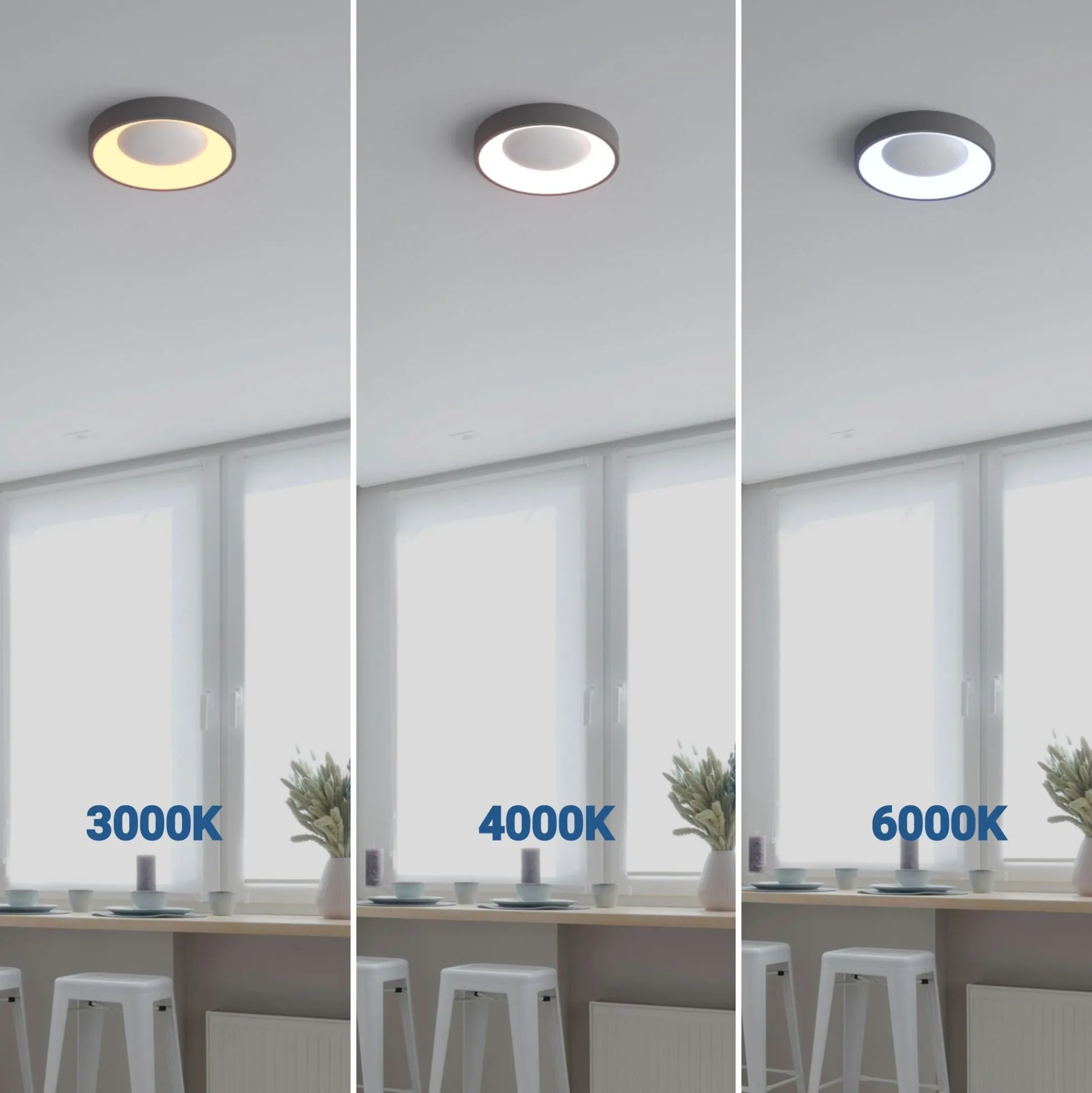 Plafón LED techo 30W - CCT - Driver Philips - ø40cm - IP20