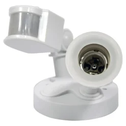 Portalámparas para bombilla LED E27 con sensor de movimiento PIR 180º IP44