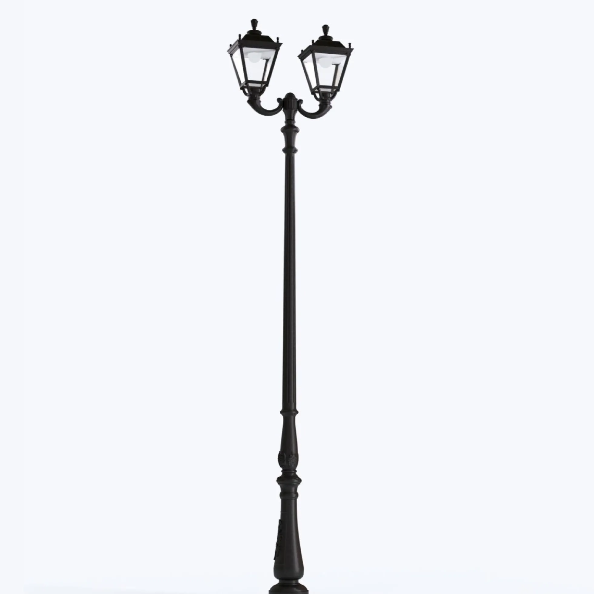 Poste de luz exterior doble Farola "TOBIA" Fumagalli - CCT - 2 x 30W - 8 opciones - E27