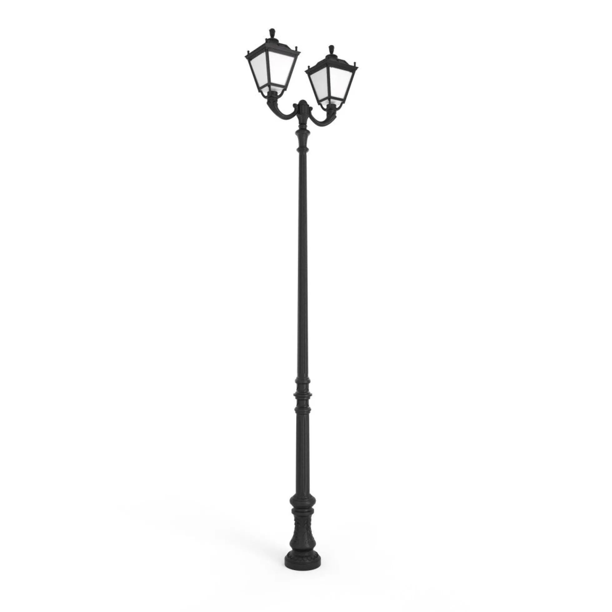 Poste de luz exterior doble Farola "TOBIA" Fumagalli - CCT - 2 x 30W - 8 opciones - E27