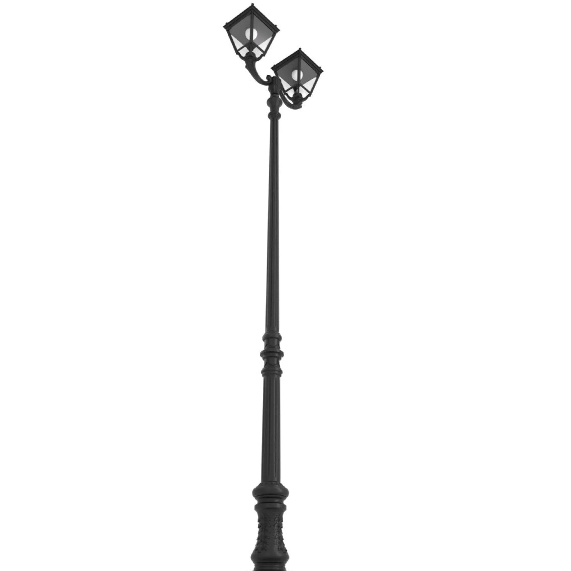 Poste de luz exterior doble Farola "TOBIA" Fumagalli - CCT - 2 x 30W - 8 opciones - E27