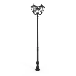 Poste de luz exterior Triple Farola 