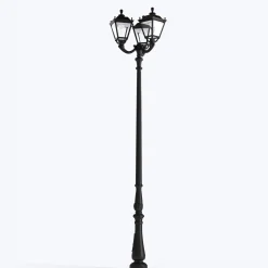 Poste de luz exterior Triple Farola 