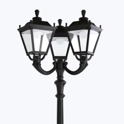 Poste de luz exterior Triple Farola 