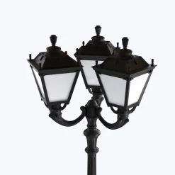 Poste de luz exterior Triple Farola 