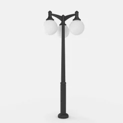 Poste Exterior de Tres Luces "GLOBE 400 MODERN" Fumagalli - 4 opciones - E27