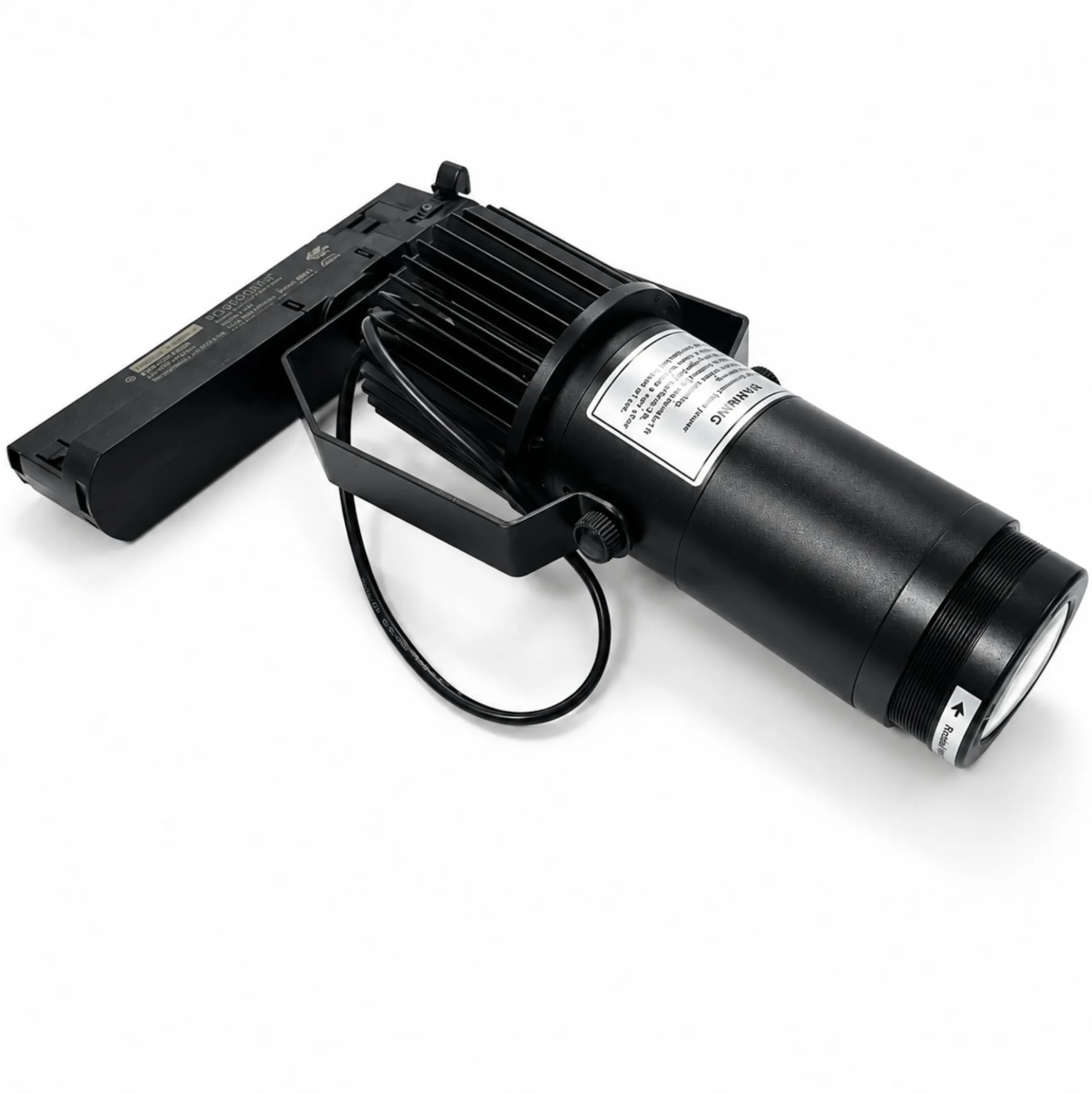 Proyector de logos LED GOBO para carril trifásico interior - 15W - Óptica 20° - IP20