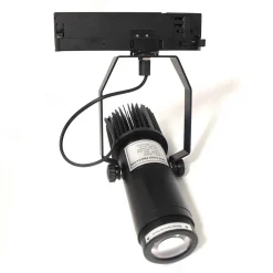 Proyector de logos LED GOBO para carril trifásico interior - 20W - Óptica 20° - IP20