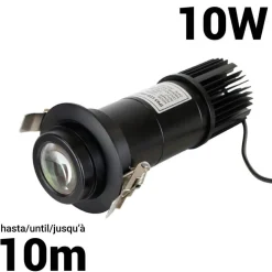 Proyector de logos LED GOBO 10W empotrable interior - IP40