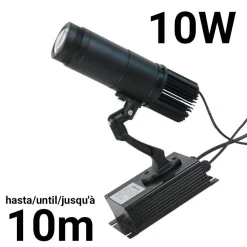 Proyector de logos LED GOBO 10W fijo interior - Óptica 20° -  IP20