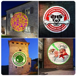 Proyector de logos LED GOBO 20W - Óptica 45° - Exterior - Rotativo