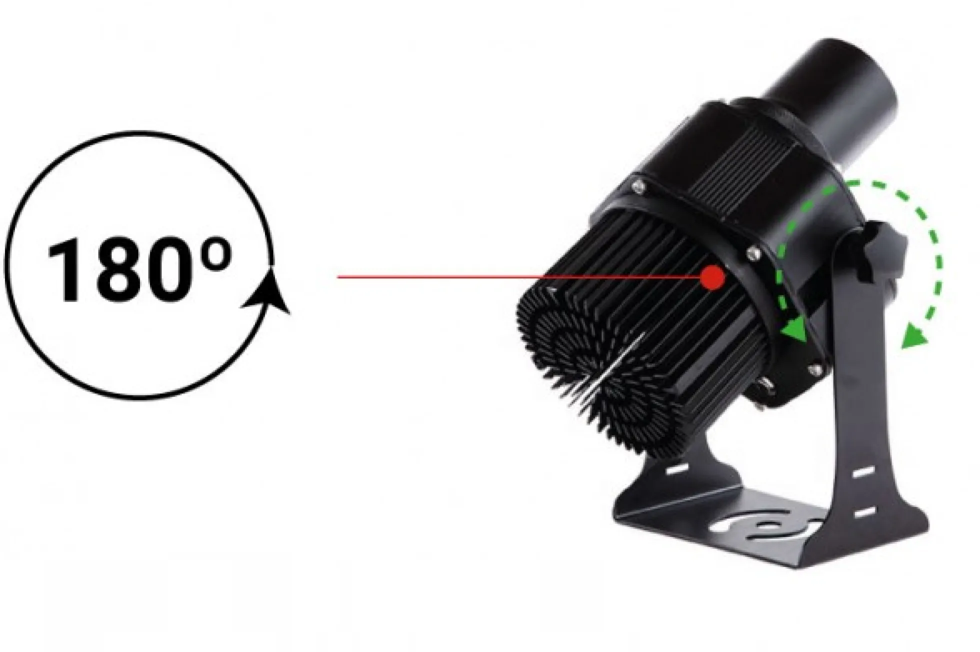 Proyector de logos LED GOBO 100W - Óptica 45° - Exterior - Rotativo