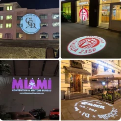 Proyector de logos LED GOBO 40W - Óptica 45° - Exterior - Rotativo
