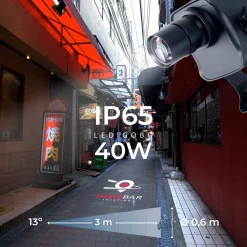 Proyector de logos LED GOBO 40W - Óptica 13° - Exterior - Rotativo