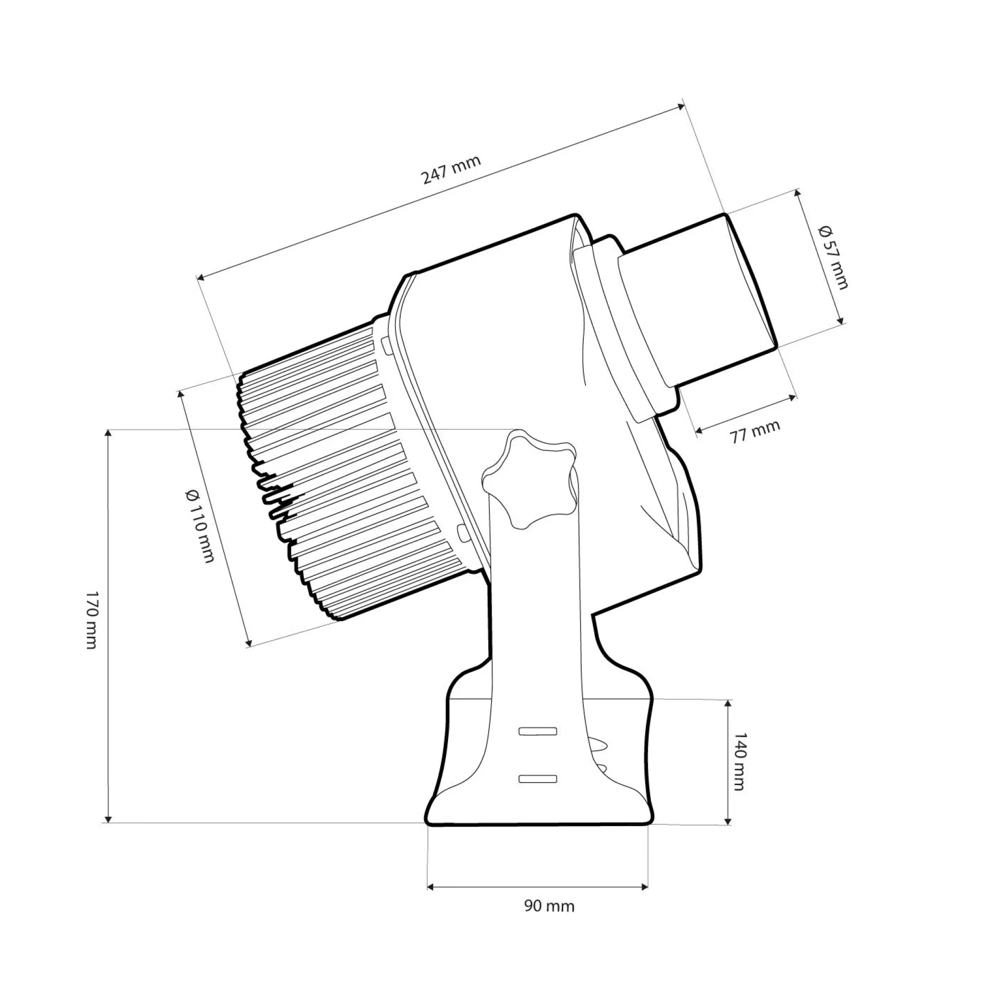 Proyector de logos LED GOBO 40W - Óptica 25° - Exterior - Rotativo